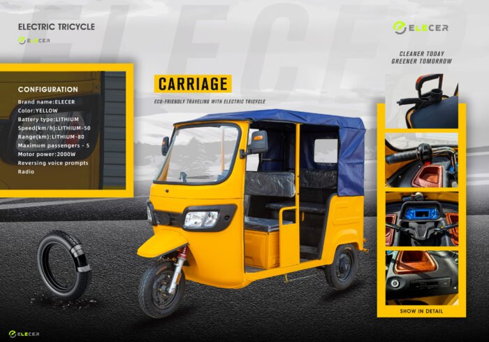 ELECER Electric Tricycle Carriage
